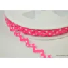 Serpentine Croquet à Pois Blanc sur fond Fuchsia 9mm x1m