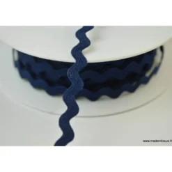 Serpentine Croquet uni Bleu Marine 9mm x1m