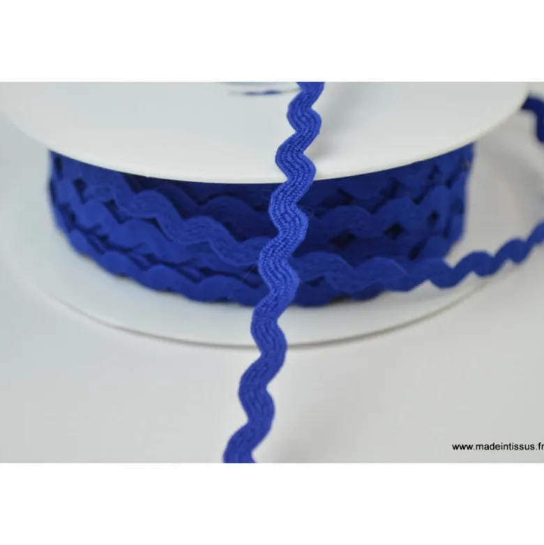 Serpentine Croquet uni Bleu Royal 9mm x1m