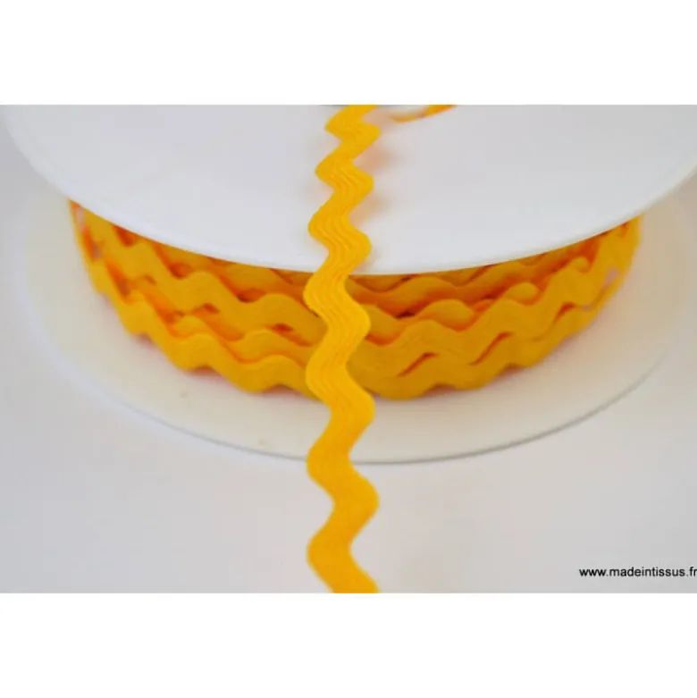Serpentine Croquet uni Moutarde 9mm x1m