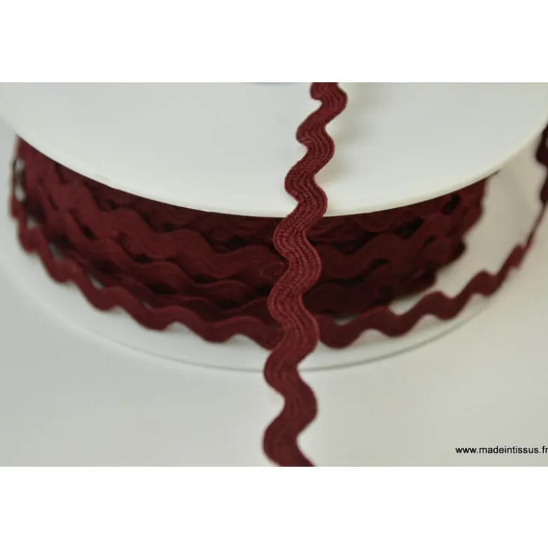 Serpentine Croquet uni Rouge Prune 9mm x1m