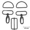 Set d'accessoires pour sac - 40mm - Noir