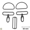 Set d'accessoires pour sac - 50mm - Noir