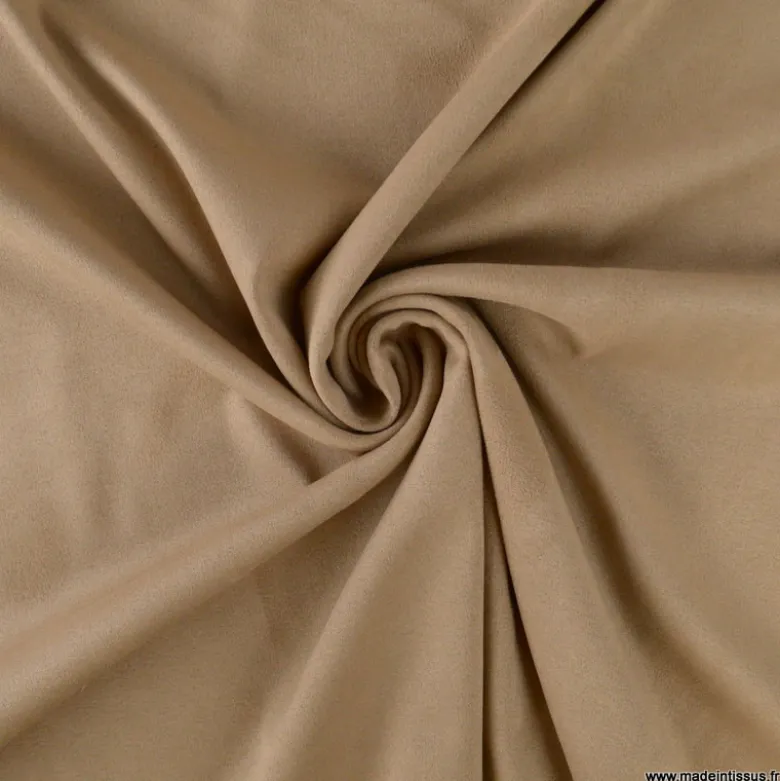 Suédine aspect daim - Beige - OEKO TEX