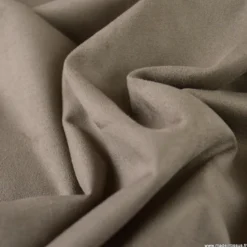 Suédine aspect daim - Gris Taupe - OEKO TEX