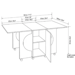 Table Meuble de couture compact pliante MK2