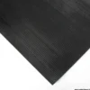 Tapis caoutchouc noir,à rayure, au mètre en 1.20m de largeur