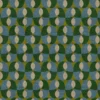 Tissu bachette Pelion motif graphique vert et bleu - OEKO TEX