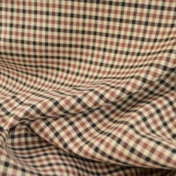 Tissu Bengaline Prince de Galles Marron