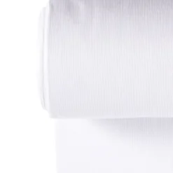 Tissu Bord-côte côtelé - Blanc