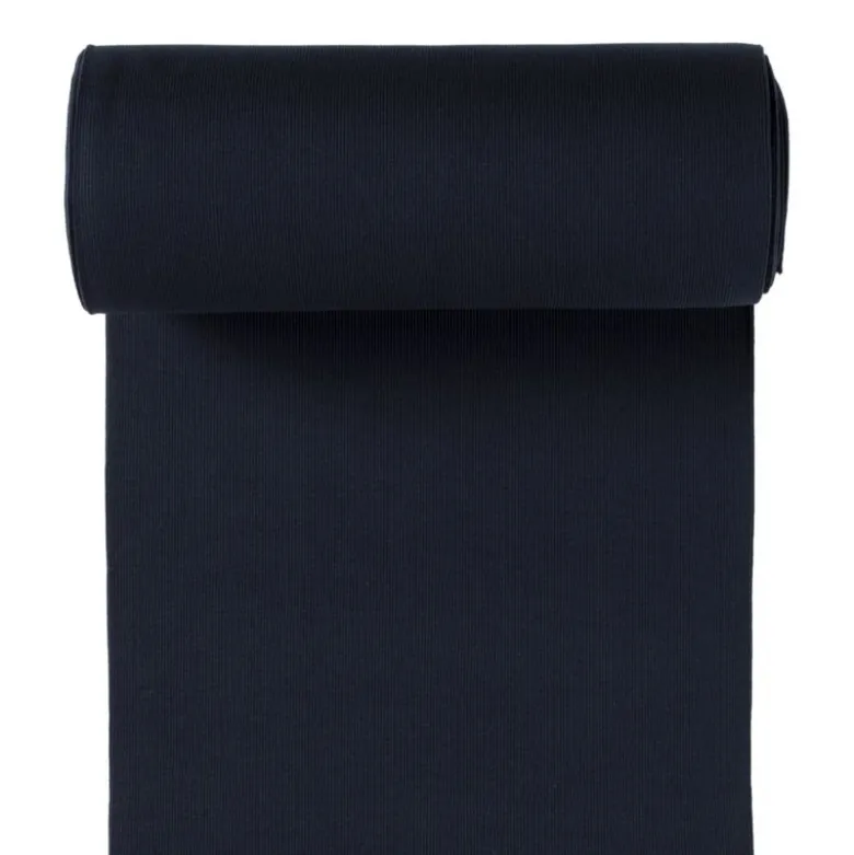 Tissu Bord-côte côtelé - Bleu marine