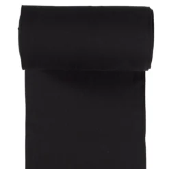 Tissu Bord-côte côtelé - Noir