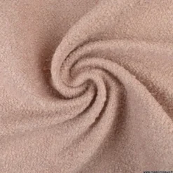 Tissu bouclette d'ameublement Beira rose poudré
