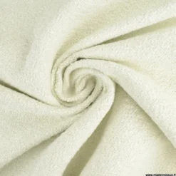 Tissu bouclette d'ameublement Beira écru