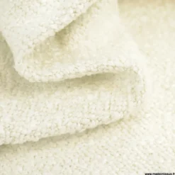 Tissu bouclette d'ameublement Beira écru