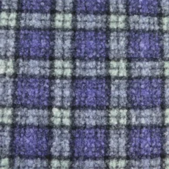 Tissu Bouclette Manteau Tartan lavande foncé
