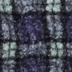 Tissu Bouclette Manteau Tartan lavande foncé