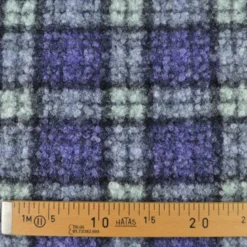 Tissu Bouclette Manteau Tartan lavande foncé