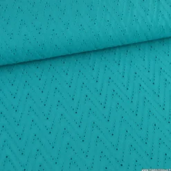 Tissu broderie anglaise Leissa - Emeraude