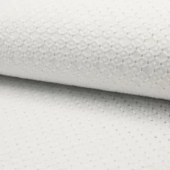 Tissu broderies anglaise Isaline coton blanc motifs nid d'abeille