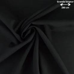 Tissu Burlington en grande largeur - Noir