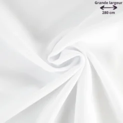 Tissu Burlington en grande largeur - Blanc