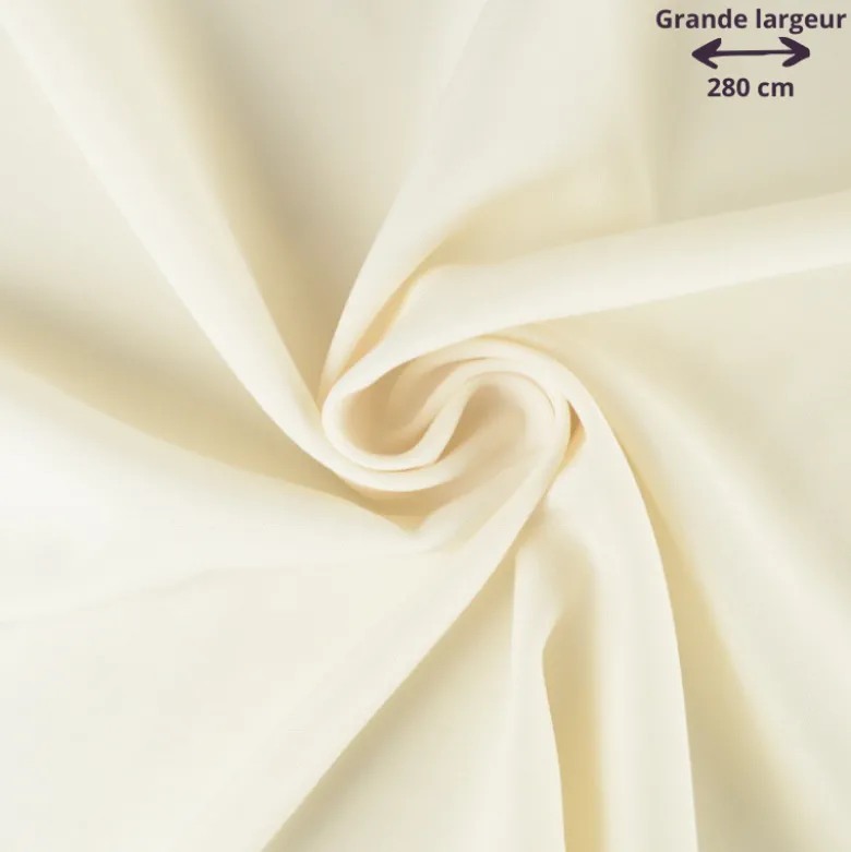 Tissu Burlington en grande largeur - Ecru