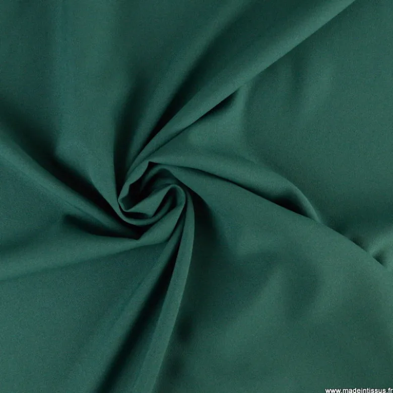 Tissu Burlington vert bouteille au mètre