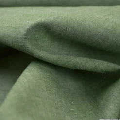 Tissu chambray coloris Sapin - OEKO TEX