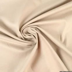 Tissu chino sergé Stretch Beige