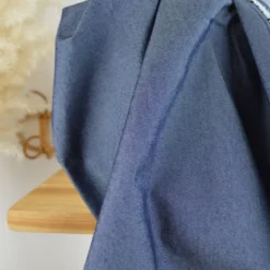 Tissu chino sergé Stretch Bleu jean