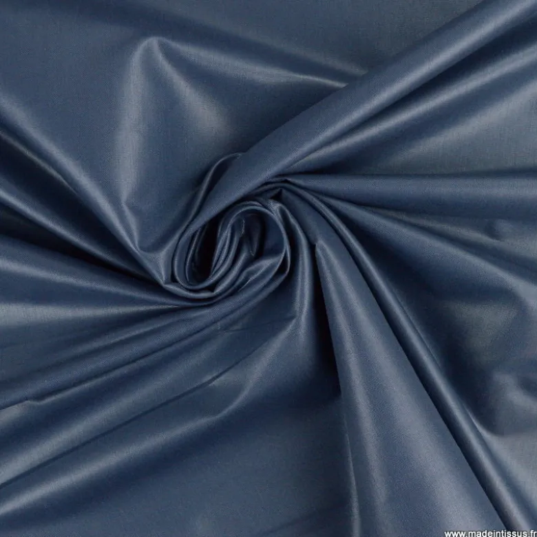 Tissu Chintz Marine Grande Largeur – Non Feu M1 – Oeko-Tex® – Made in France