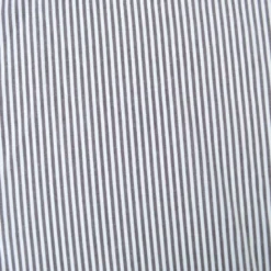 Tissu coton chambray à rayures chocolat - OEKO TEX
