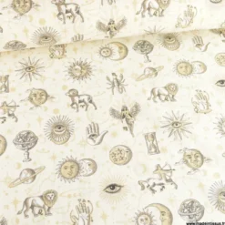 Tissu coton Cosmic motifs astrologie - OEKO TEX