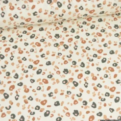 Tissu coton Enduit Felyna motifs léopard