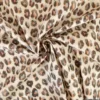Tissu coton enduit imprimé léopard – Motif tacheté naturel sur fond écru