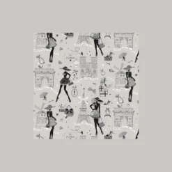 Tissu coton EnduitMOI PARIS argent