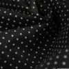 Tissu coton Enduit motifs Pois fond Noir -Oeko tex