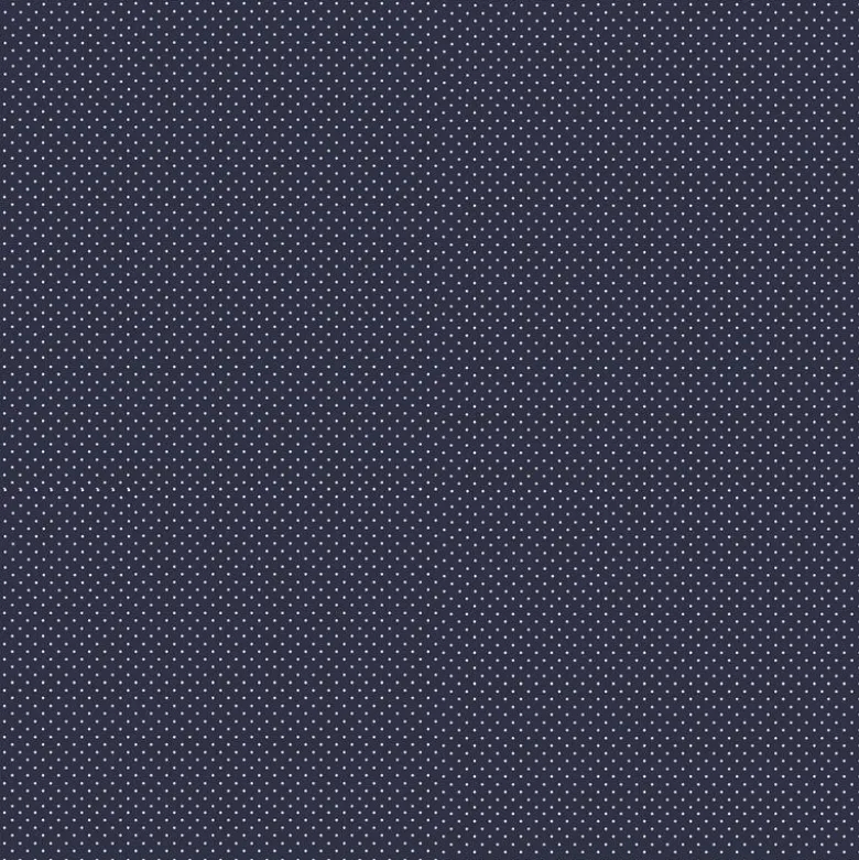 Tissu coton Enduit motifs Pois blanc fond marine -Oeko tex