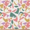 Tissu coton Enduit Nivi motif graphique multicouleurs
