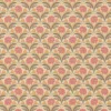 Tissu coton Enduit Selma motif fleurs oranges et roses