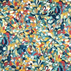 Tissu coton enduit Splash multicouleur