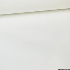Tissu coton Enduit uni blanc - Oeko tex