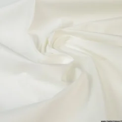 Tissu coton Enduit uni blanc - Oeko tex