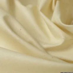 Tissu coton Enduit uni Ecru -Oeko tex