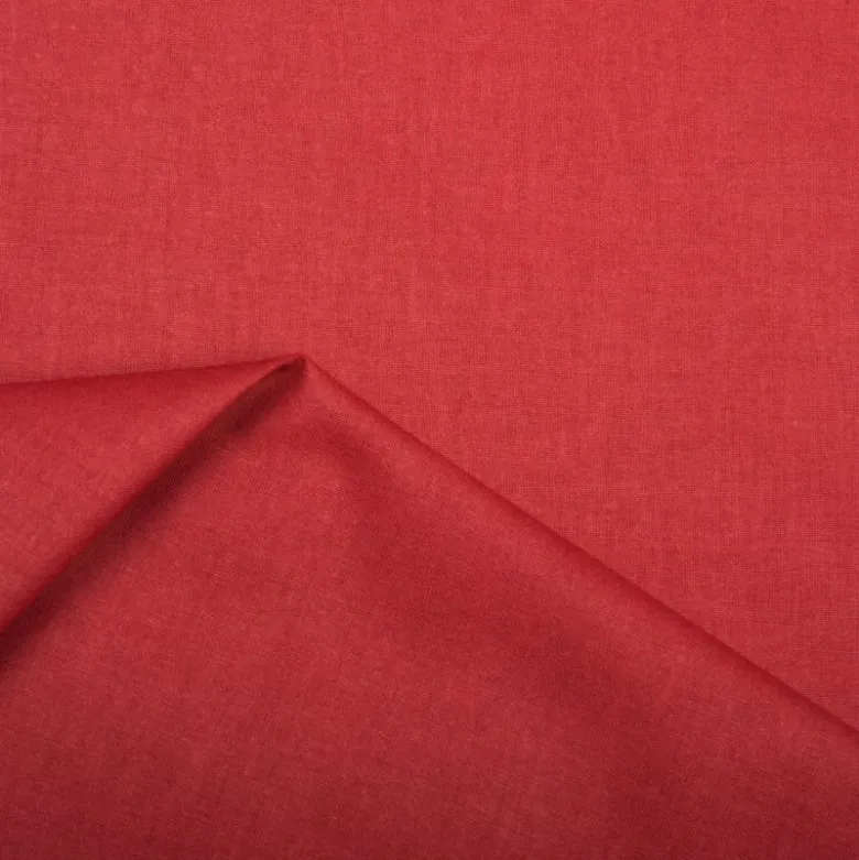 Tissu coton Enduit uni Grenat -Oeko tex