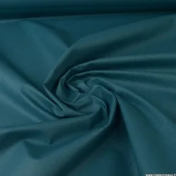 Tissu coton Enduit uni Paon -Oeko tex