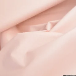 Tissu coton Enduit uni Rose skin - Oeko tex