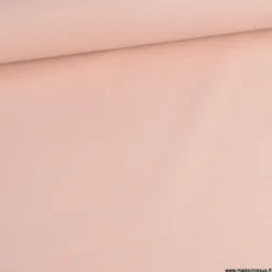 Tissu coton Enduit uni Rose skin - Oeko tex