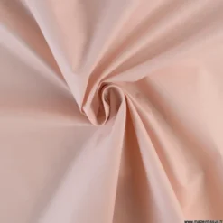 Tissu coton Enduit uni Rose skin - Oeko tex